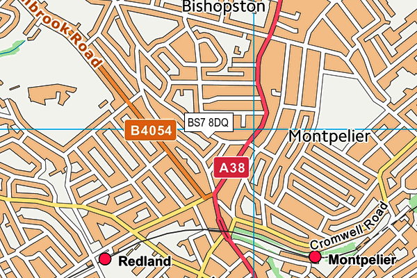 BS7 8DQ map - OS VectorMap District (Ordnance Survey)