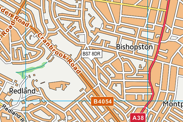 BS7 8DR map - OS VectorMap District (Ordnance Survey)