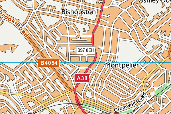 BS7 8EH map - OS VectorMap District (Ordnance Survey)