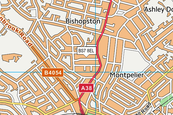BS7 8EL map - OS VectorMap District (Ordnance Survey)