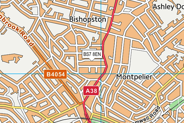 BS7 8EN map - OS VectorMap District (Ordnance Survey)
