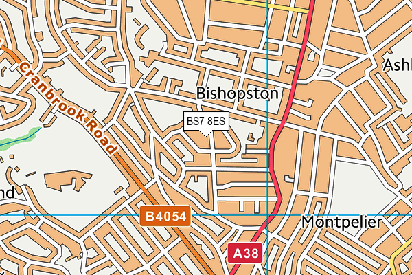 BS7 8ES map - OS VectorMap District (Ordnance Survey)