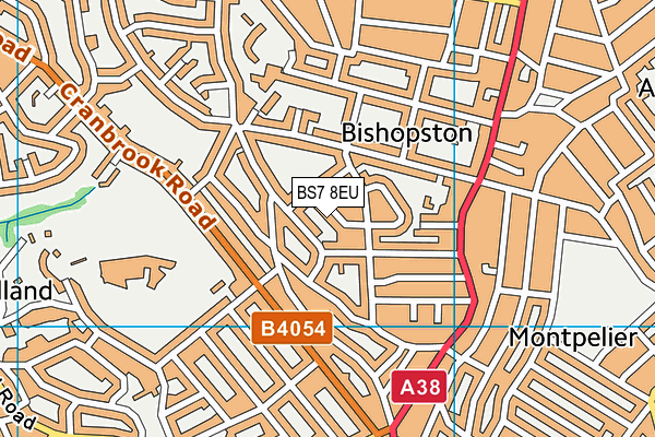 BS7 8EU map - OS VectorMap District (Ordnance Survey)