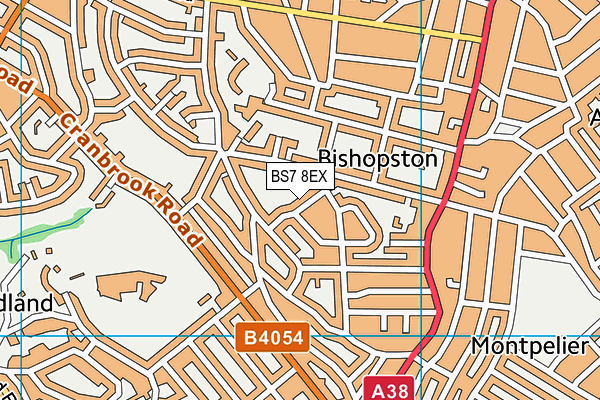 BS7 8EX map - OS VectorMap District (Ordnance Survey)