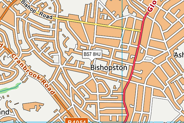 BS7 8HJ map - OS VectorMap District (Ordnance Survey)