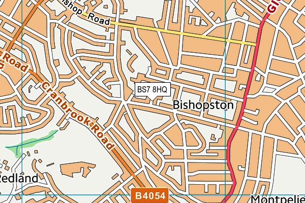 BS7 8HQ map - OS VectorMap District (Ordnance Survey)