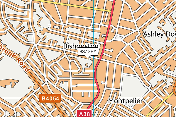 BS7 8HY map - OS VectorMap District (Ordnance Survey)
