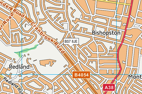 BS7 8JE map - OS VectorMap District (Ordnance Survey)