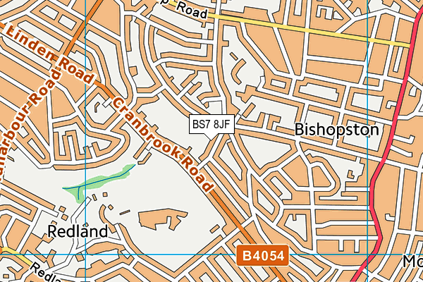 BS7 8JF map - OS VectorMap District (Ordnance Survey)