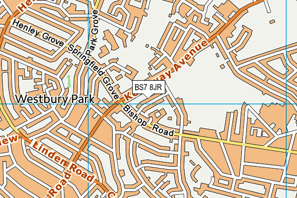 BS7 8JR map - OS VectorMap District (Ordnance Survey)