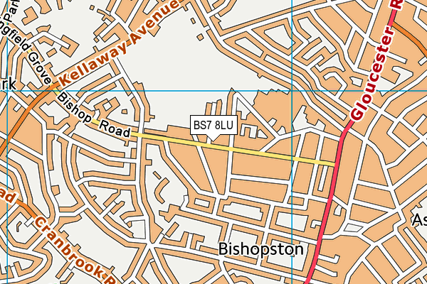 BS7 8LU map - OS VectorMap District (Ordnance Survey)