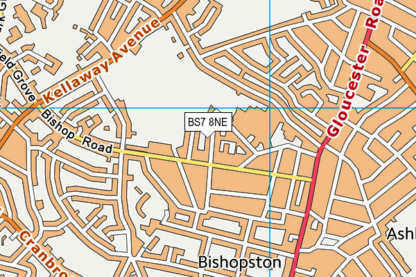 BS7 8NE map - OS VectorMap District (Ordnance Survey)
