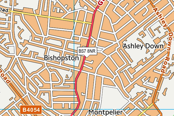 BS7 8NR map - OS VectorMap District (Ordnance Survey)