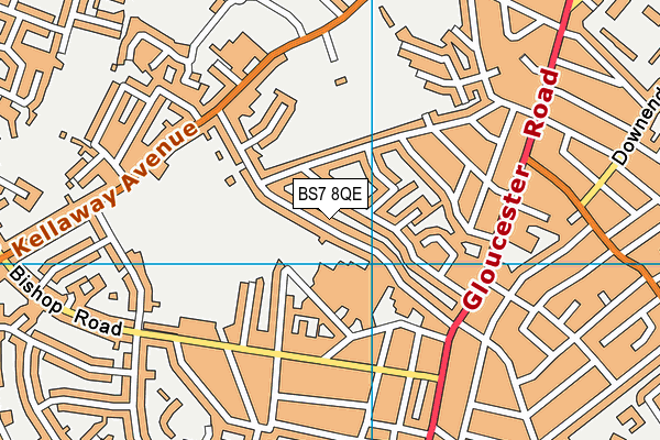 BS7 8QE map - OS VectorMap District (Ordnance Survey)