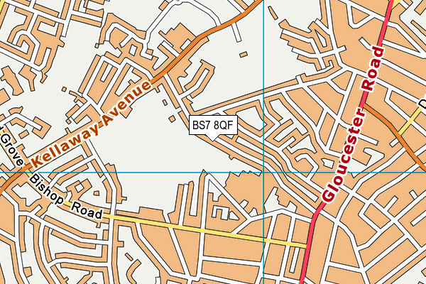 BS7 8QF map - OS VectorMap District (Ordnance Survey)