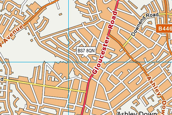 BS7 8QN map - OS VectorMap District (Ordnance Survey)