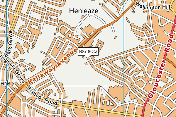 BS7 8QQ map - OS VectorMap District (Ordnance Survey)