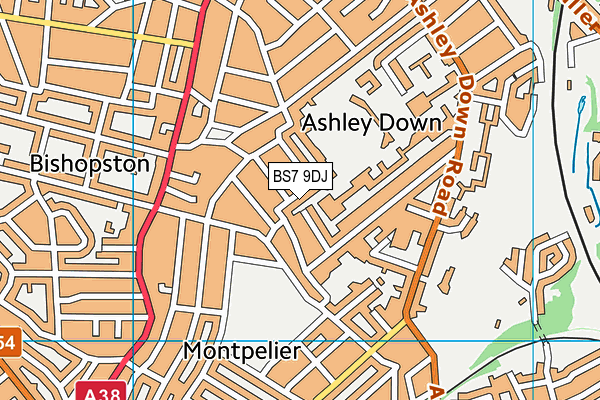 BS7 9DJ map - OS VectorMap District (Ordnance Survey)