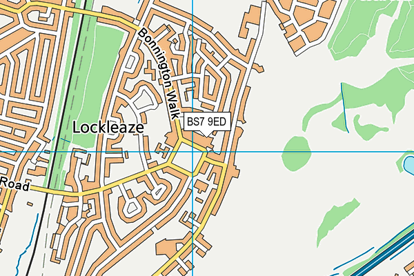 BS7 9ED map - OS VectorMap District (Ordnance Survey)