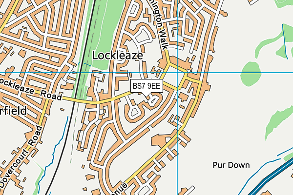 BS7 9EE map - OS VectorMap District (Ordnance Survey)