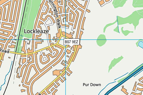 BS7 9EZ map - OS VectorMap District (Ordnance Survey)