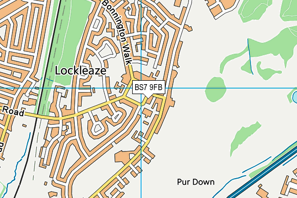 BS7 9FB map - OS VectorMap District (Ordnance Survey)
