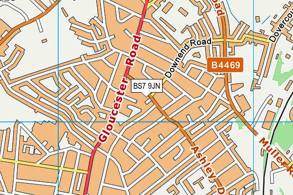 BS7 9JN map - OS VectorMap District (Ordnance Survey)
