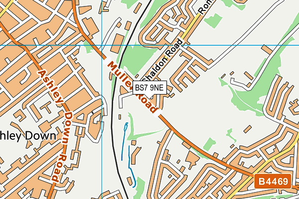BS7 9NE map - OS VectorMap District (Ordnance Survey)