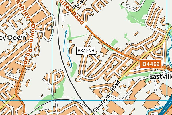 BS7 9NH map - OS VectorMap District (Ordnance Survey)