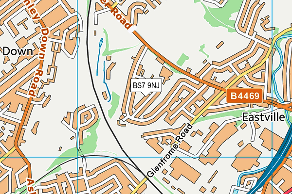 BS7 9NJ map - OS VectorMap District (Ordnance Survey)