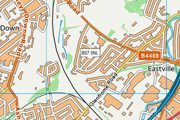 BS7 9NL map - OS VectorMap District (Ordnance Survey)
