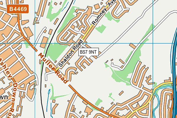 BS7 9NT map - OS VectorMap District (Ordnance Survey)