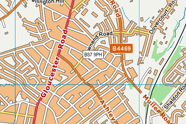 BS7 9PH map - OS VectorMap District (Ordnance Survey)