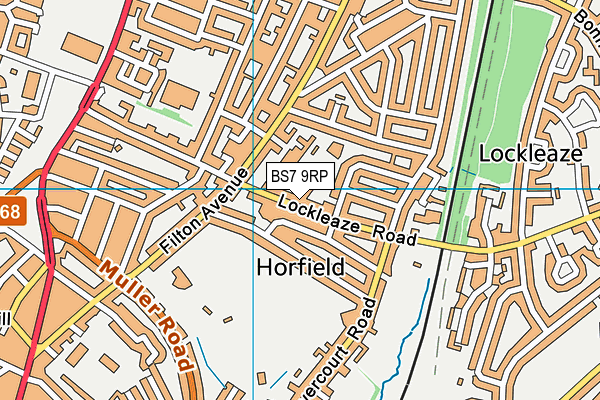 Filton Avenue Primary School map (BS7 9RP) - OS VectorMap District (Ordnance Survey)