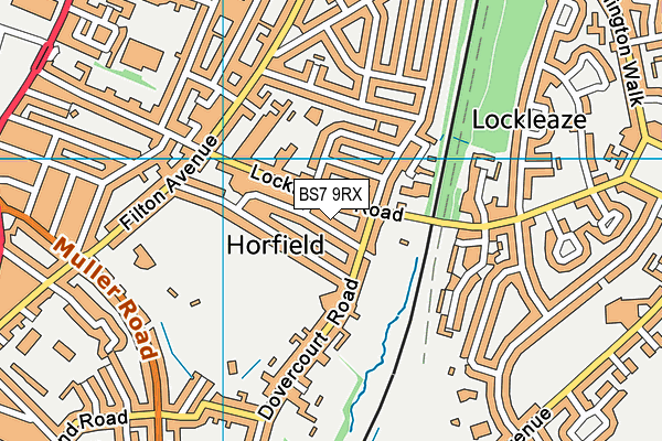 BS7 9RX map - OS VectorMap District (Ordnance Survey)