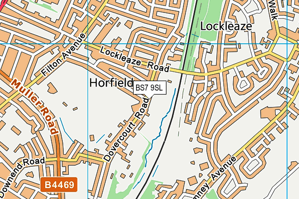 BS7 9SL map - OS VectorMap District (Ordnance Survey)