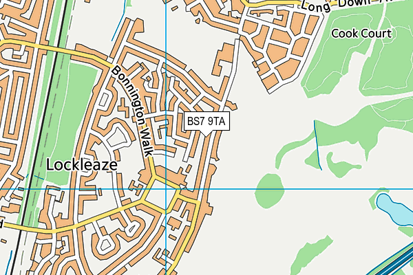 BS7 9TA map - OS VectorMap District (Ordnance Survey)
