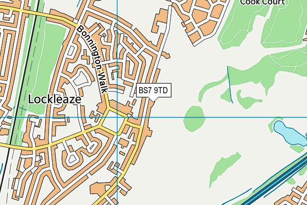 BS7 9TD map - OS VectorMap District (Ordnance Survey)