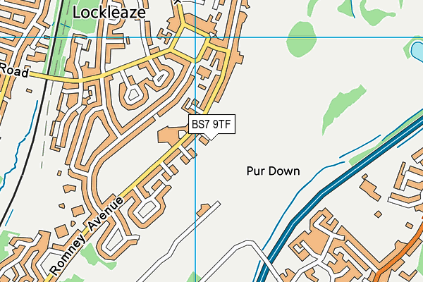 BS7 9TF map - OS VectorMap District (Ordnance Survey)
