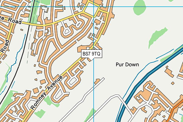 BS7 9TQ map - OS VectorMap District (Ordnance Survey)