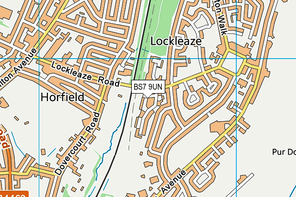 BS7 9UN map - OS VectorMap District (Ordnance Survey)
