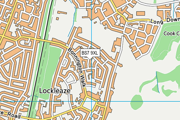 BS7 9XL map - OS VectorMap District (Ordnance Survey)