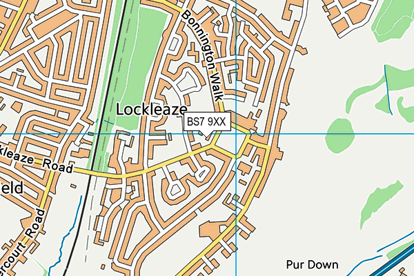 BS7 9XX map - OS VectorMap District (Ordnance Survey)