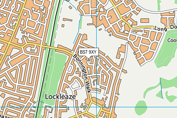 BS7 9XY map - OS VectorMap District (Ordnance Survey)