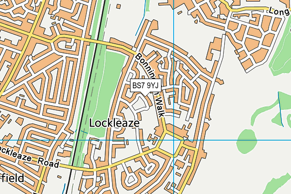 BS7 9YJ map - OS VectorMap District (Ordnance Survey)