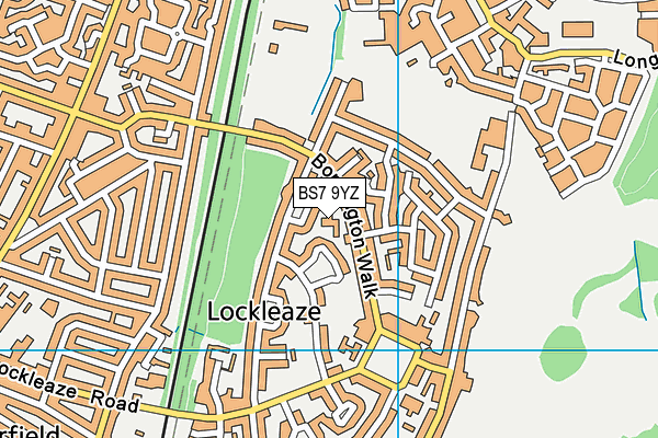 BS7 9YZ map - OS VectorMap District (Ordnance Survey)