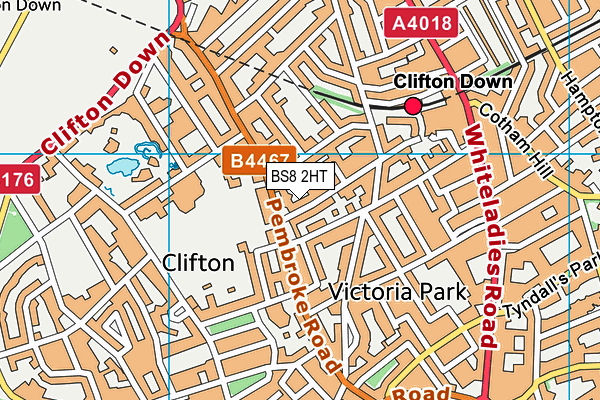 BS8 2HT map - OS VectorMap District (Ordnance Survey)