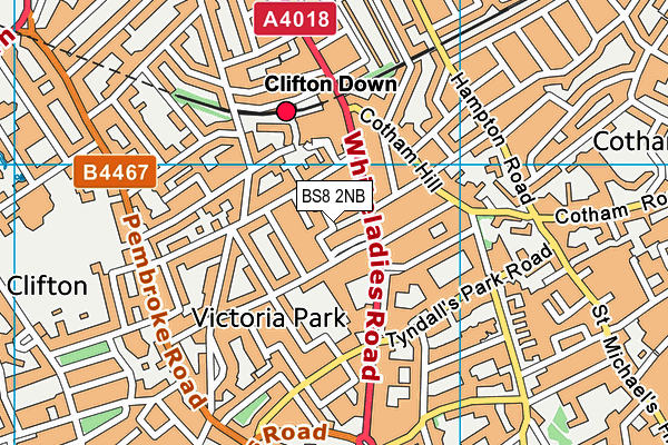 BS8 2NB map - OS VectorMap District (Ordnance Survey)