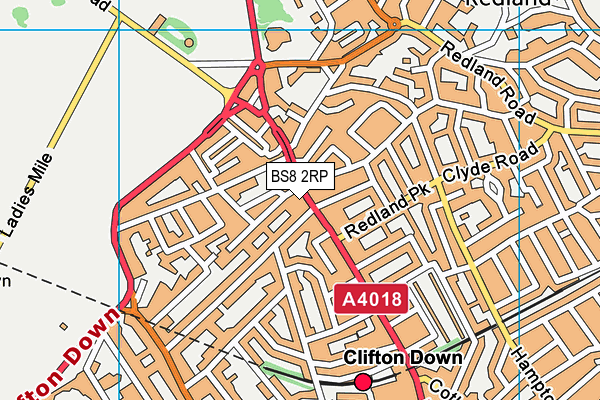 BS8 2RP map - OS VectorMap District (Ordnance Survey)