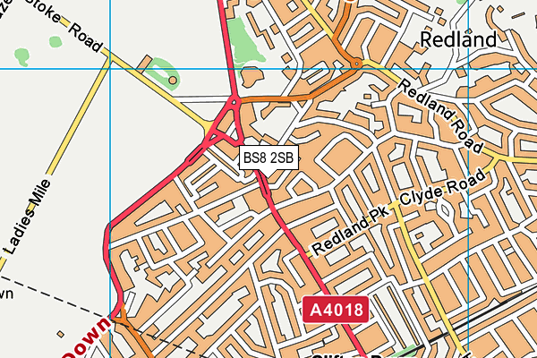Map of 8 HENLEAZE ROAD (1998) LIMITED at district scale